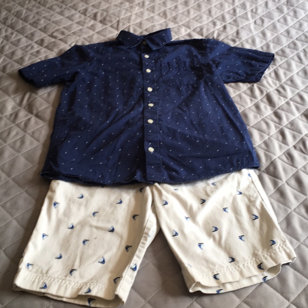 Boys size 12 shirt/shorts